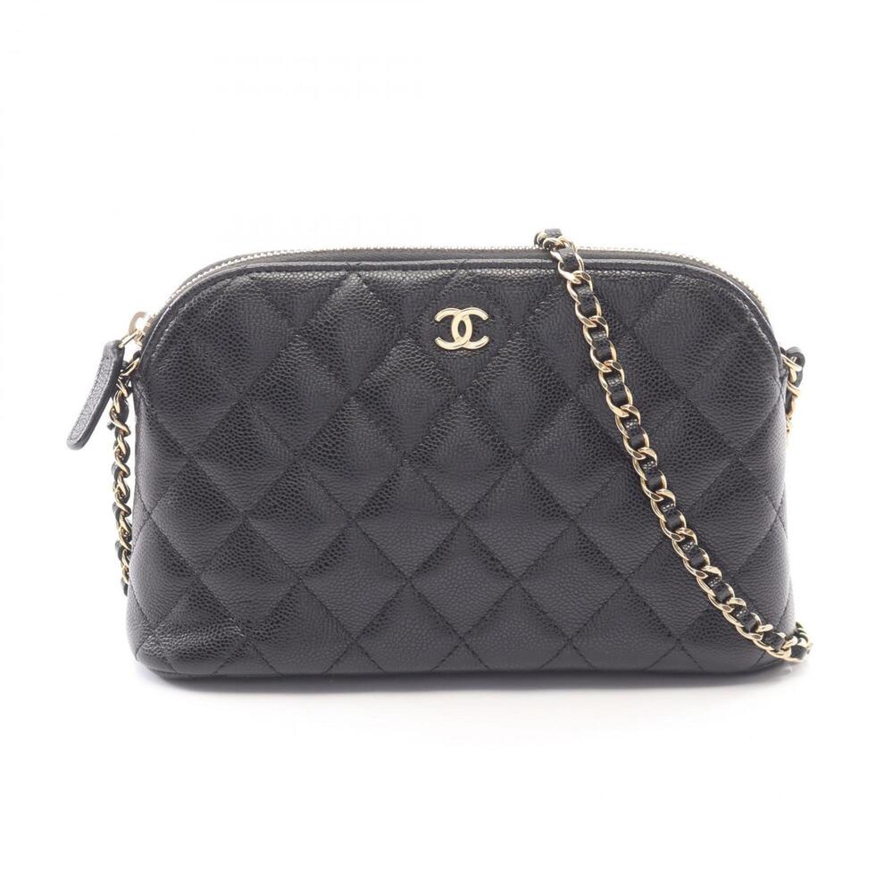 Chanel Matelassé Classic Handbag, Clutch, Shoulder Bag, Caviar Leather (Grain...